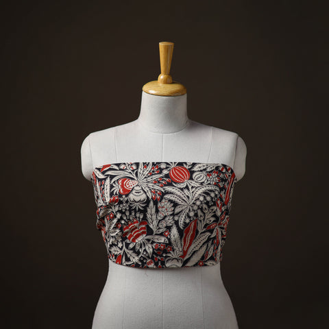 Kalamkari Print Cotton Unstitched Blouse Piece 18