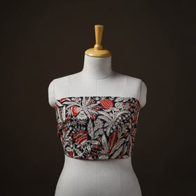 Kalamkari Print Cotton Unstitched Blouse Piece 18