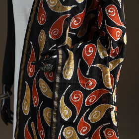 Multicolor - Hand Batik Print Handloom Chanderi Silk Dupatta 02