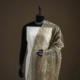 Pipad Hand Block Print Natural Dyed Kota Doria Cotton Dupatta 19