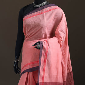 Narayanpet Plain Pure Handloom Dobby Cotton Saree 36