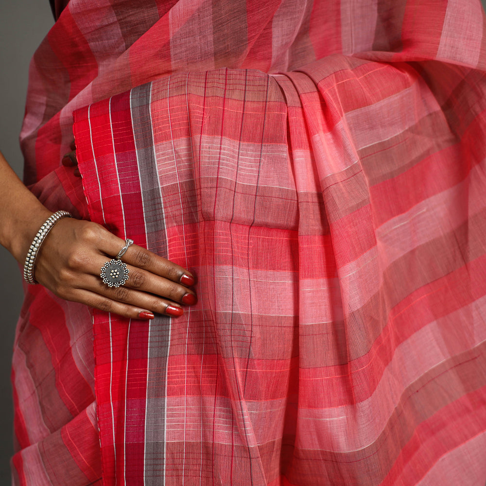 Pink - Narayanpet Cotton Handloom Saree 31