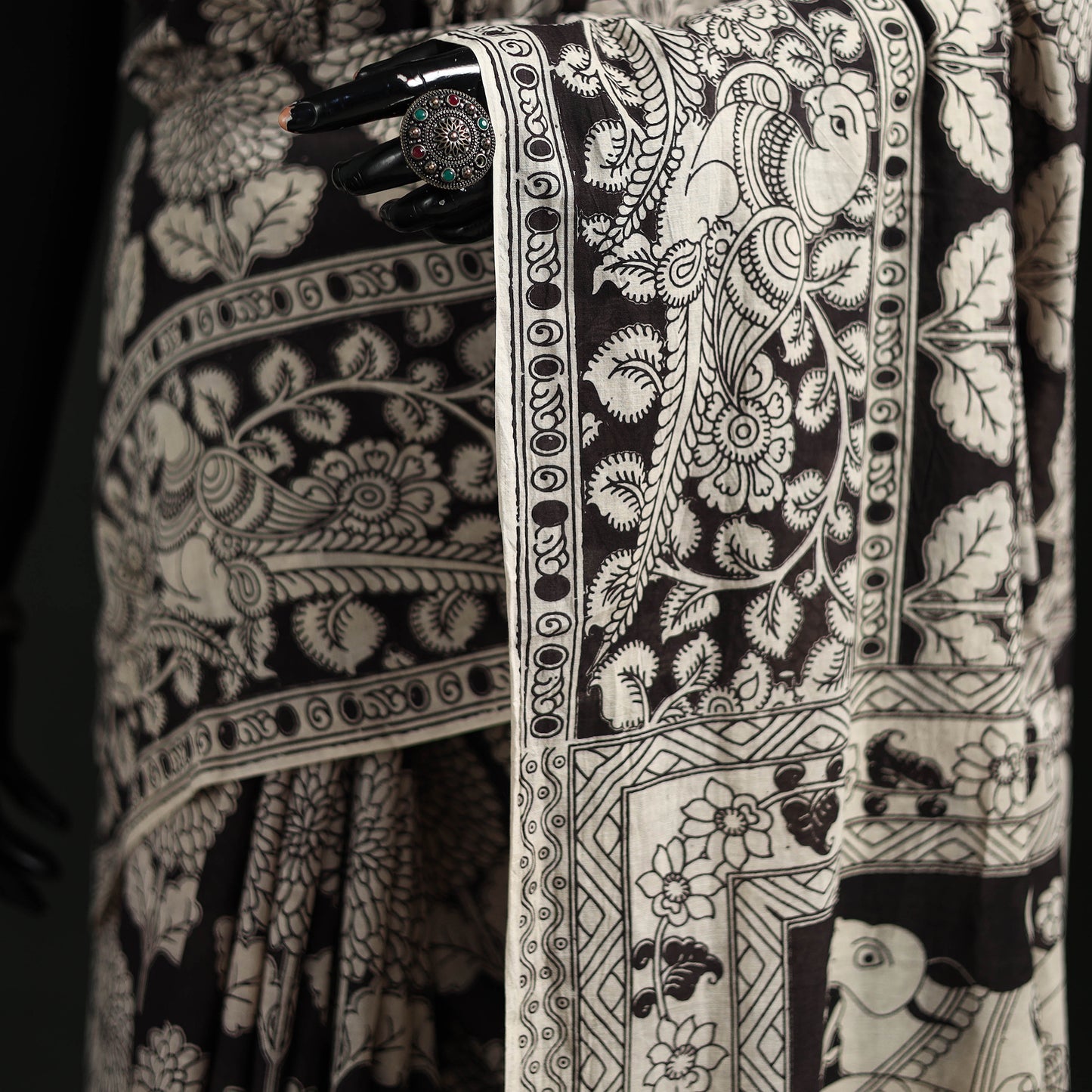 Kalamkari Printed Cotton Saree 35