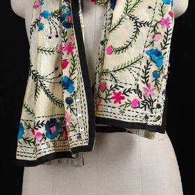 Ranihati Chanderi Silk Hand Embroidered Stole 113