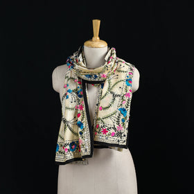Ranihati Chanderi Silk Hand Embroidered Stole 113