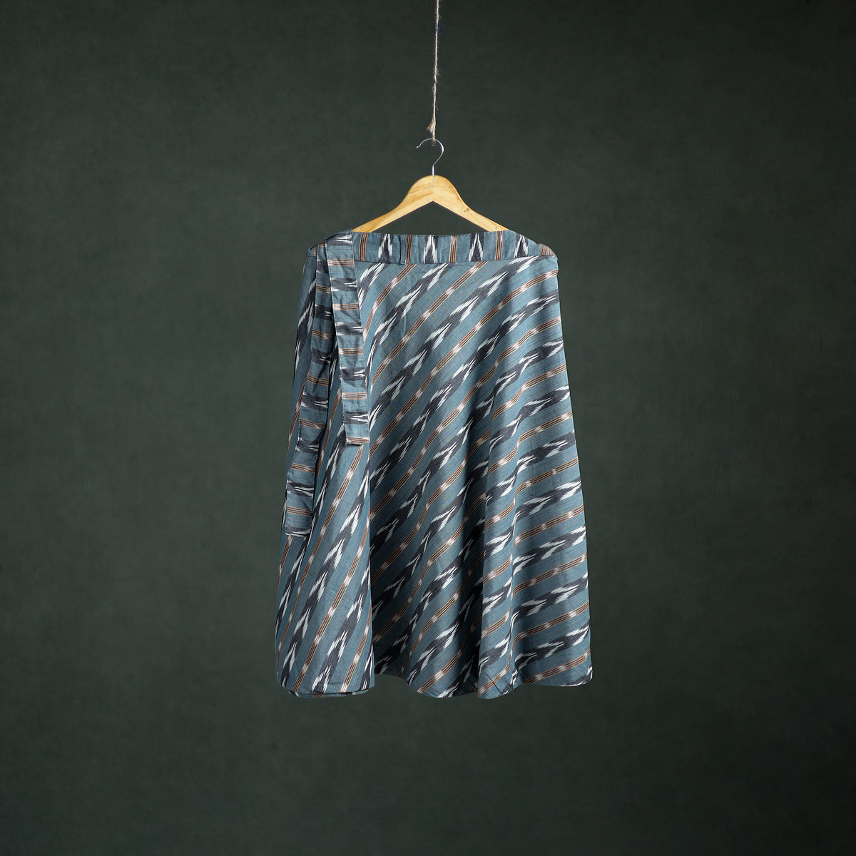 Pochampally Ikat Cotton Wrap Around Skirt 49