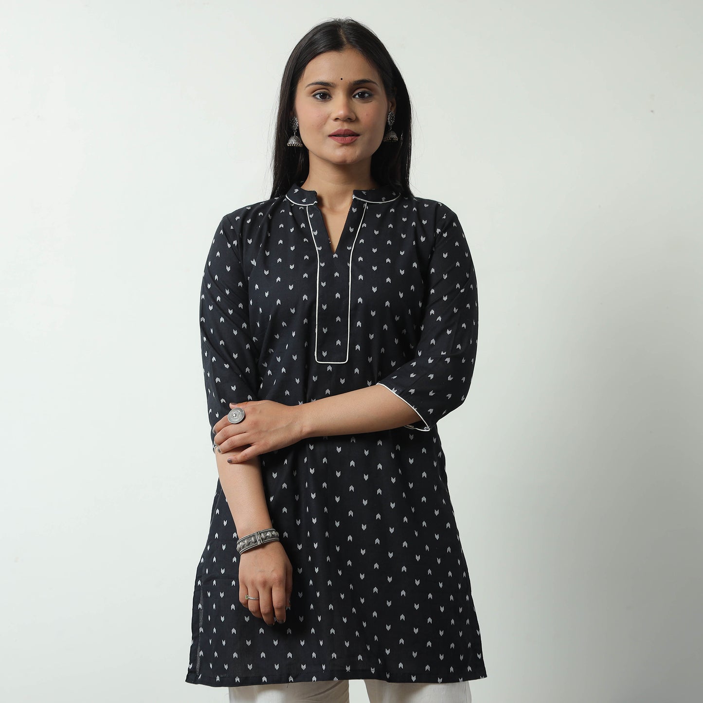 jacquard kurta