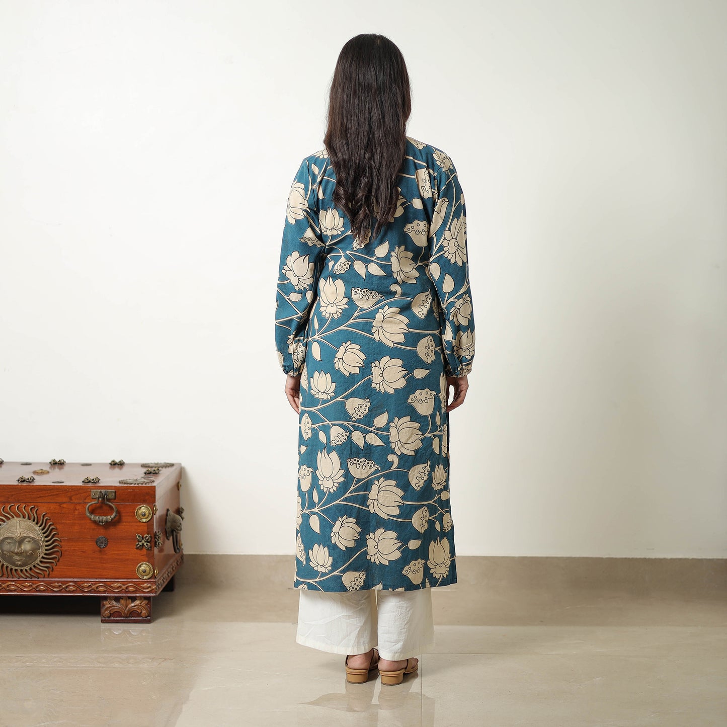 Straight Cotton Kalamkari Kurta 02