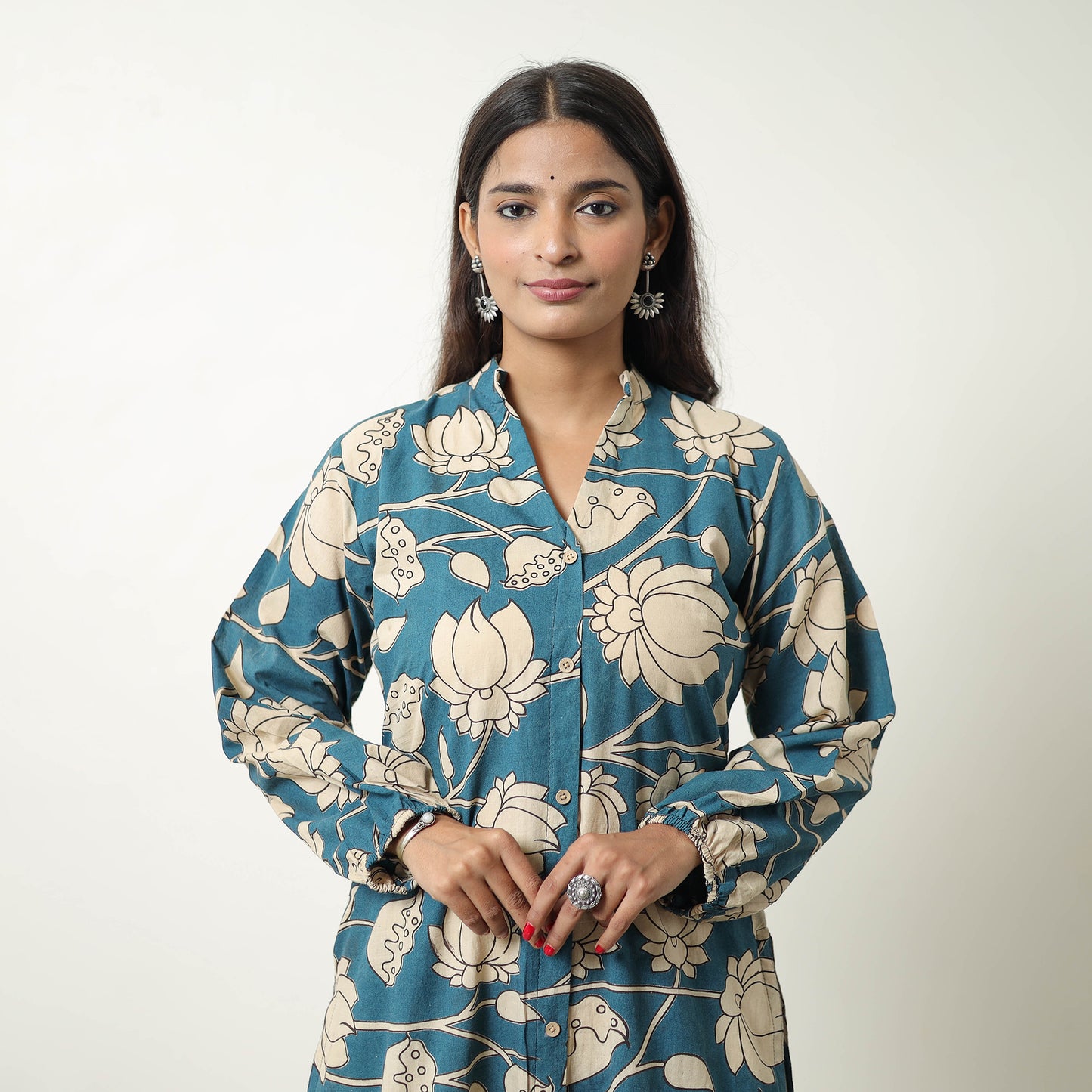 Straight Cotton Kalamkari Kurta 02