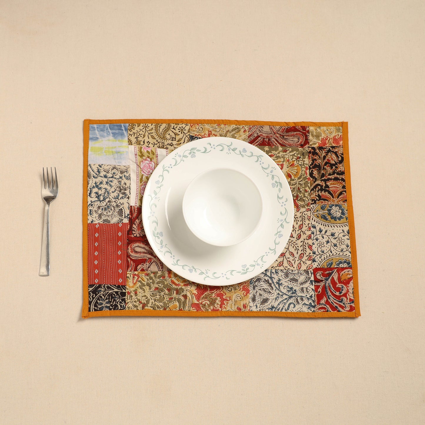 Handcrafted Cotton Patchwork Table Mat 11