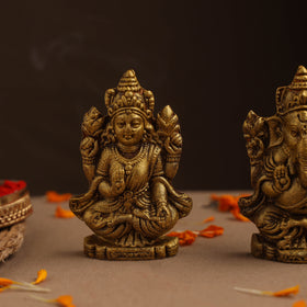  Handmade Diwali Special Lakshmi & Ganesha Idol Set 