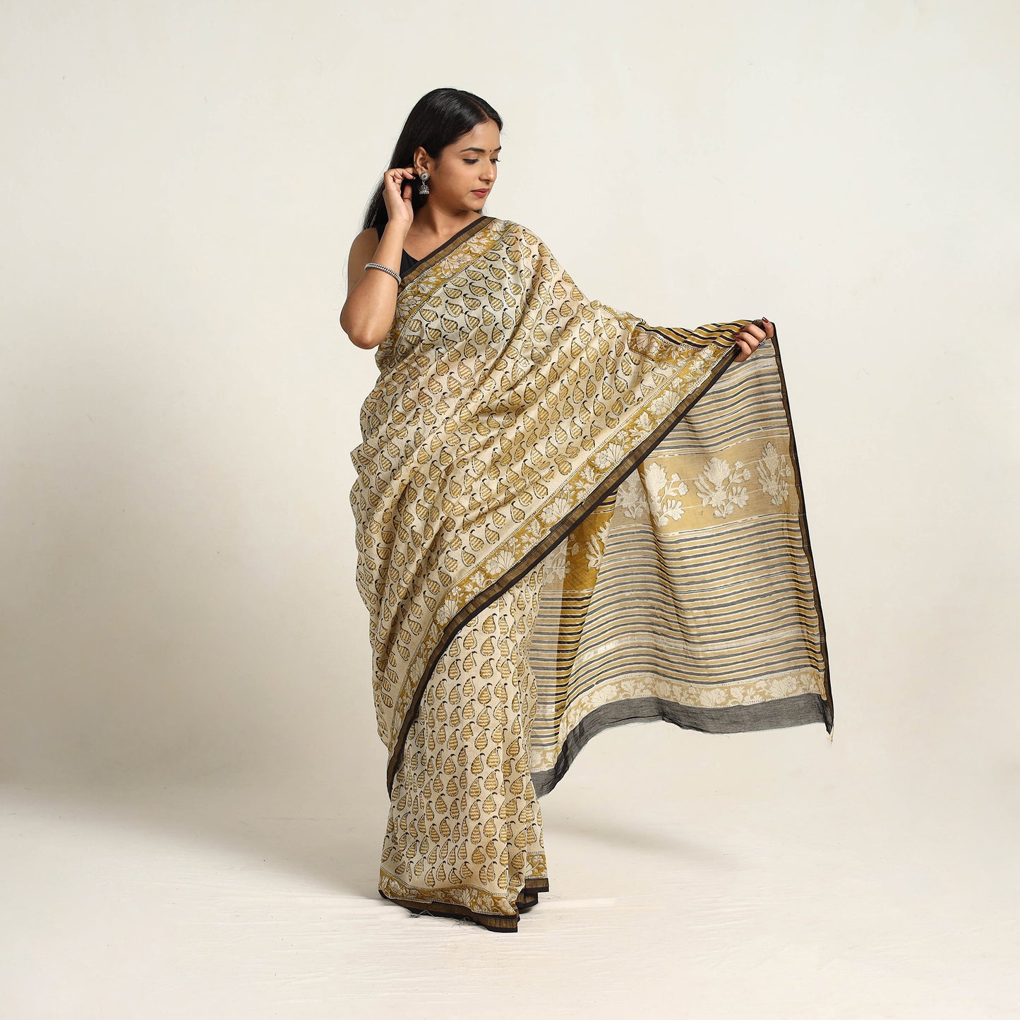 Bagru Saree