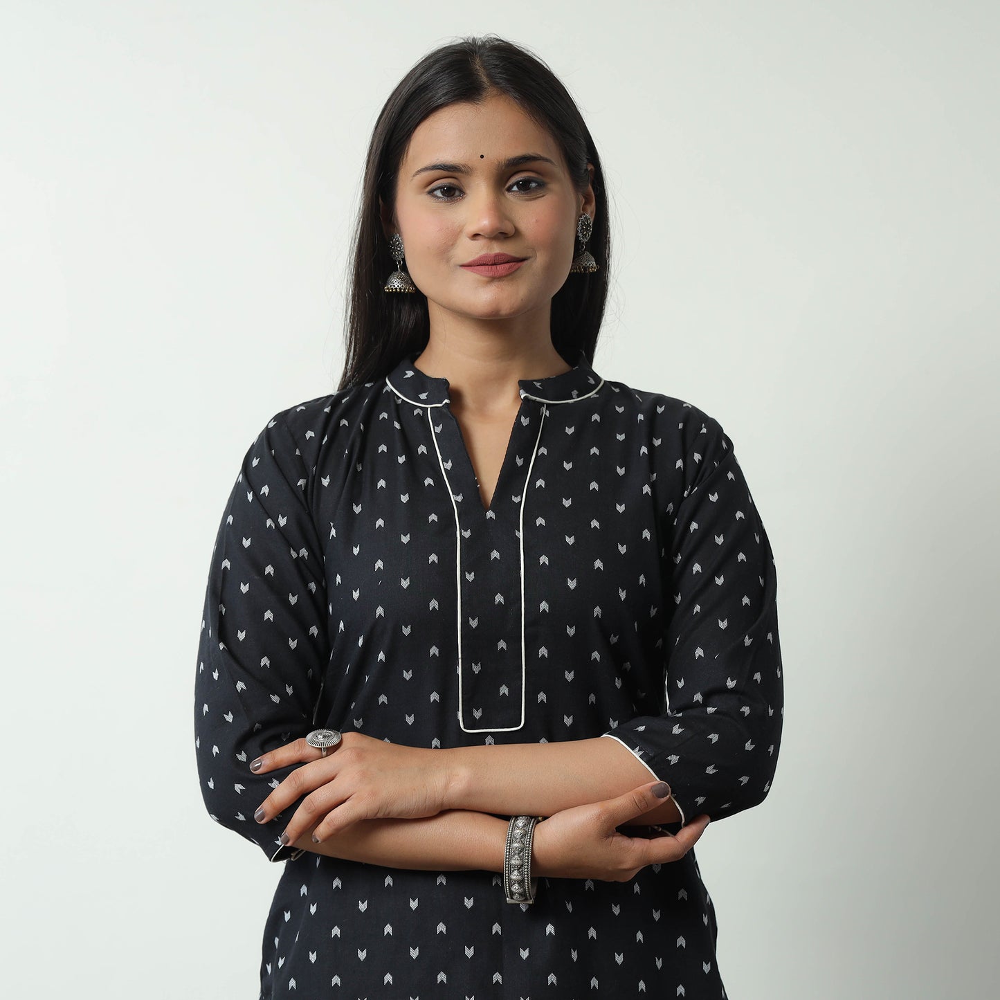 jacquard kurta