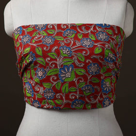 Kalamkari Print Cotton Unstitched Blouse Piece 21
