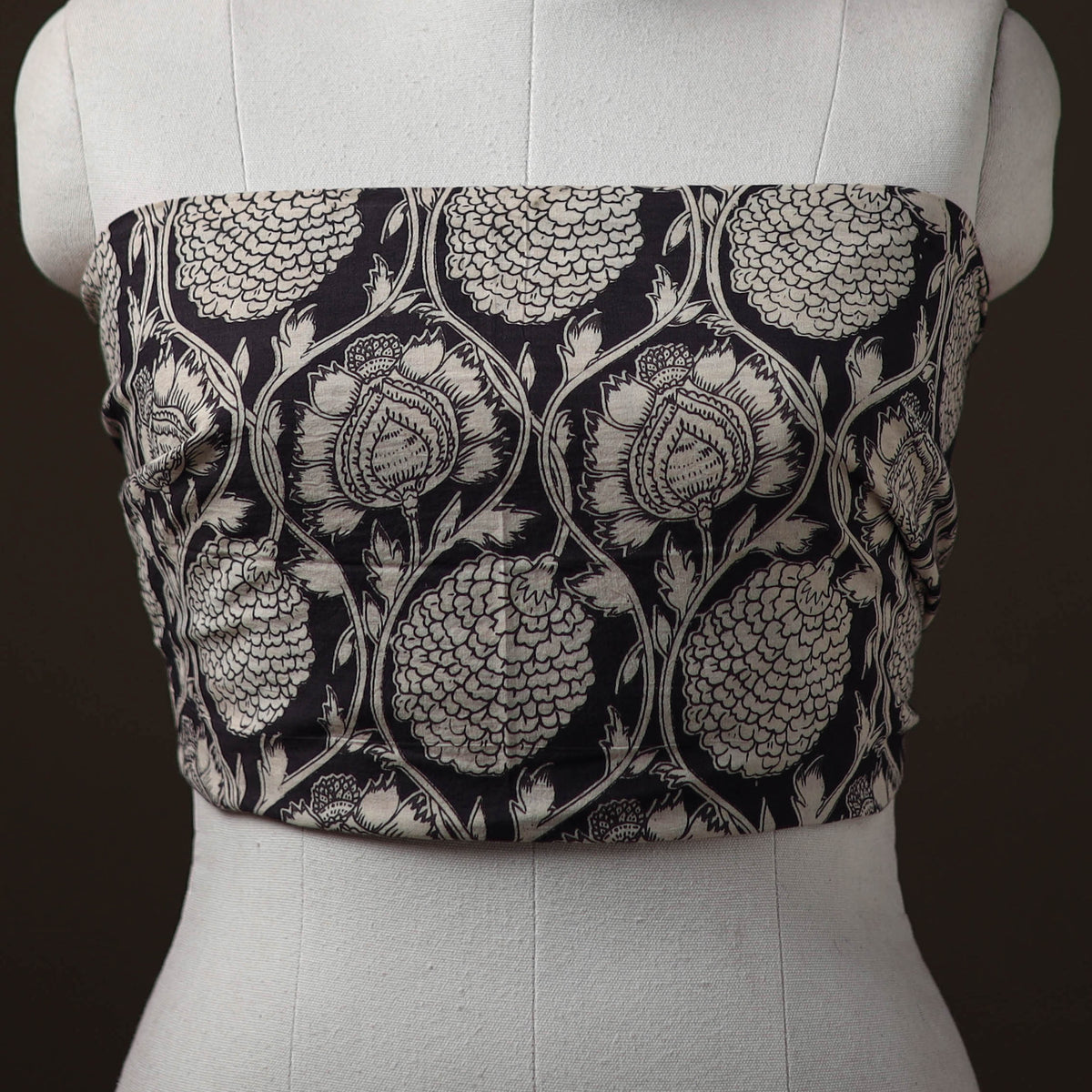 Kalamkari Print Cotton Unstitched Blouse Piece 22
