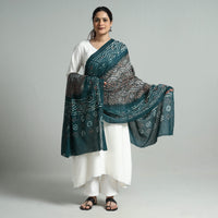 Green - Kutch Bandhani Tie-Dye Cotton Dupatta 03