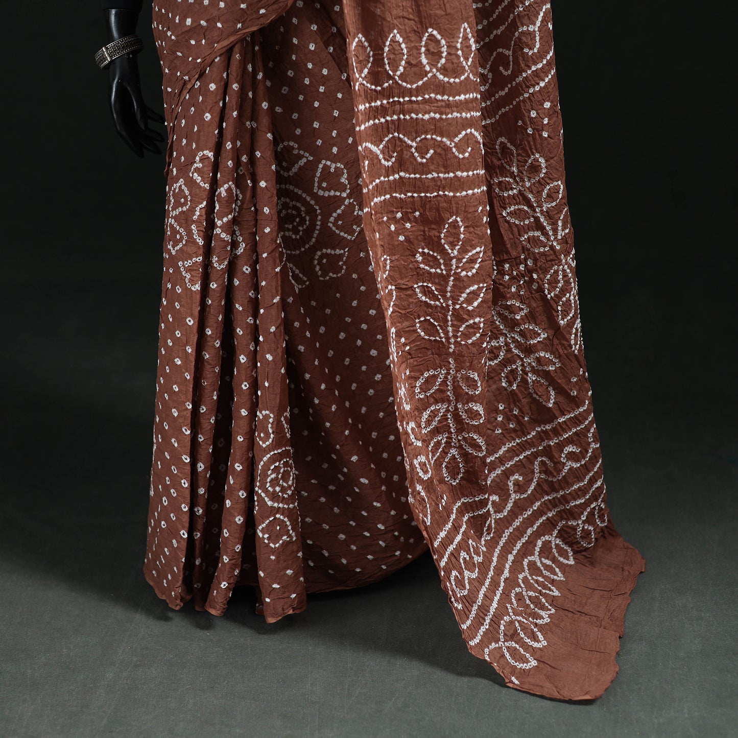 Kutch Bandhani Tie-Dye Cotton Saree 86