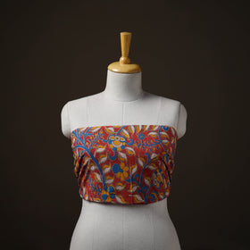 Kalamkari Print Cotton Unstitched Blouse Piece 23
