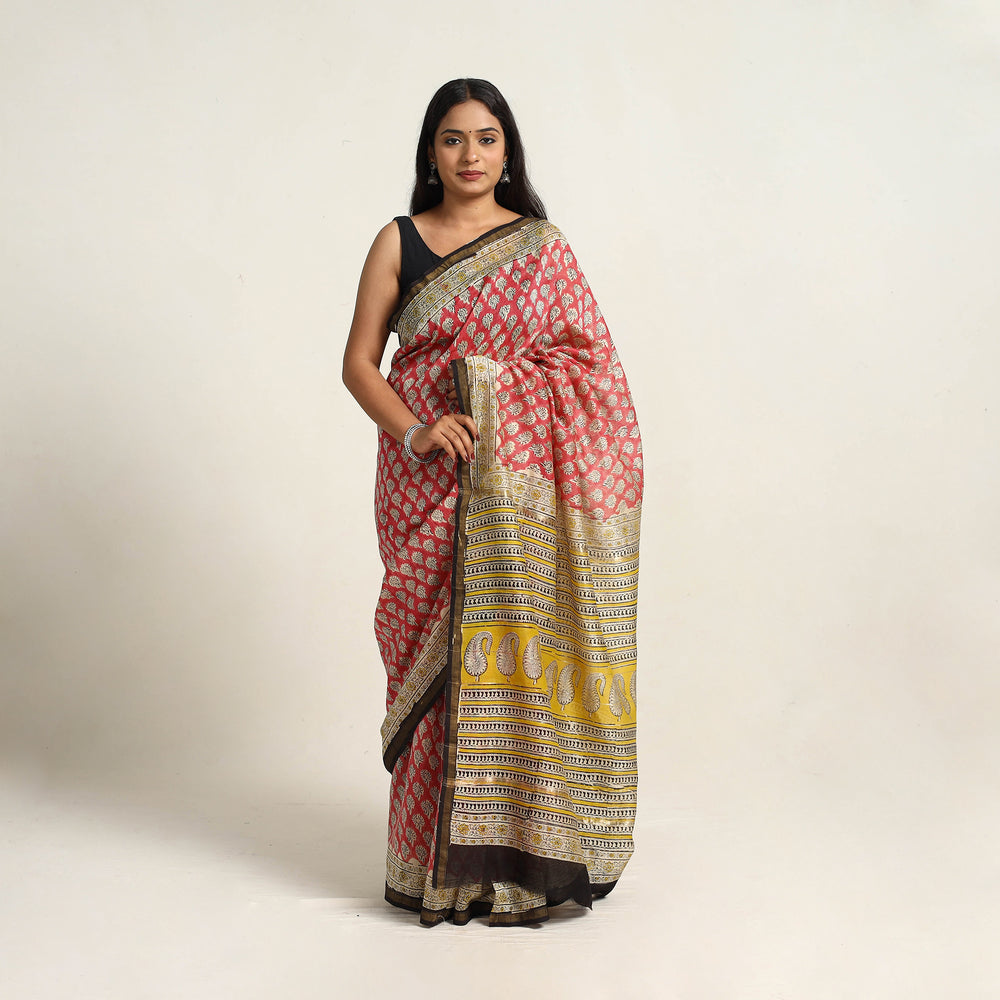 Bagru Saree