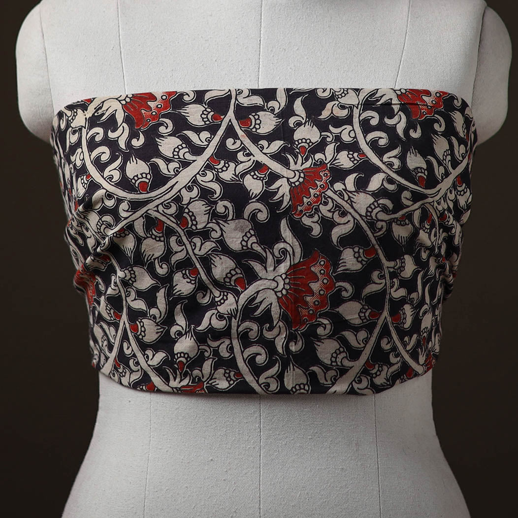 Kalamkari Print Cotton Unstitched Blouse Piece 24