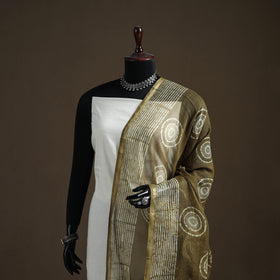 Pipad Hand Block Print Natural Dyed Kota Doria Cotton Dupatta 22