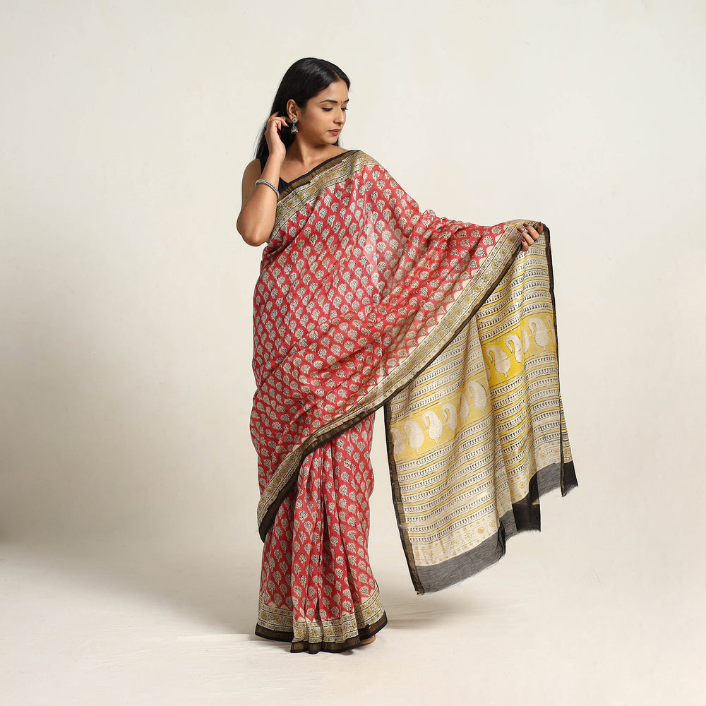 Bagru Saree