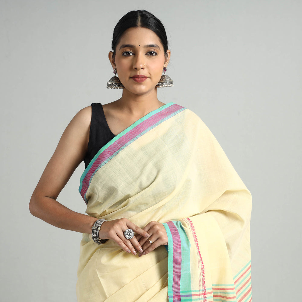 dobby cotton saree