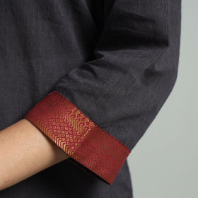 Dark Grey - Dharwad Cotton Straight Kurta