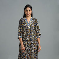 Block Printed Cotton Straight Bagru Kurta 10