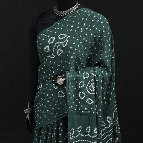 Kutch Bandhani Tie-Dye Cotton Saree 88