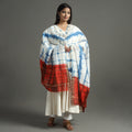 Blue - shibori tie-dye handloom chanderi silk dupatta