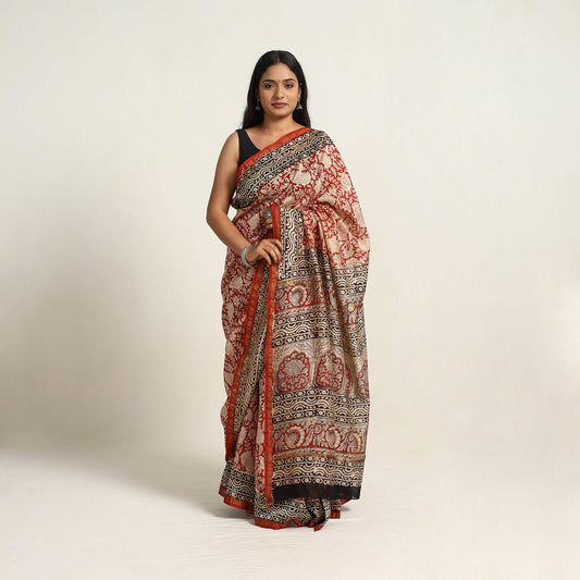 Bagru Print Saree