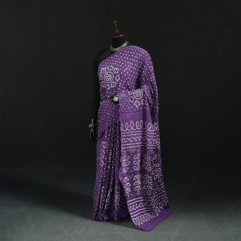 Kutch Bandhani Tie-Dye Cotton Saree 89