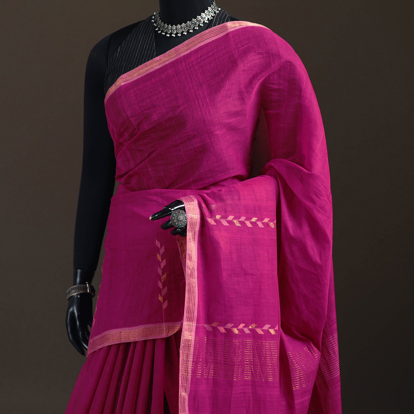 Srikakulam Jamdani Pure Handspun Handloom Cotton Saree 39
