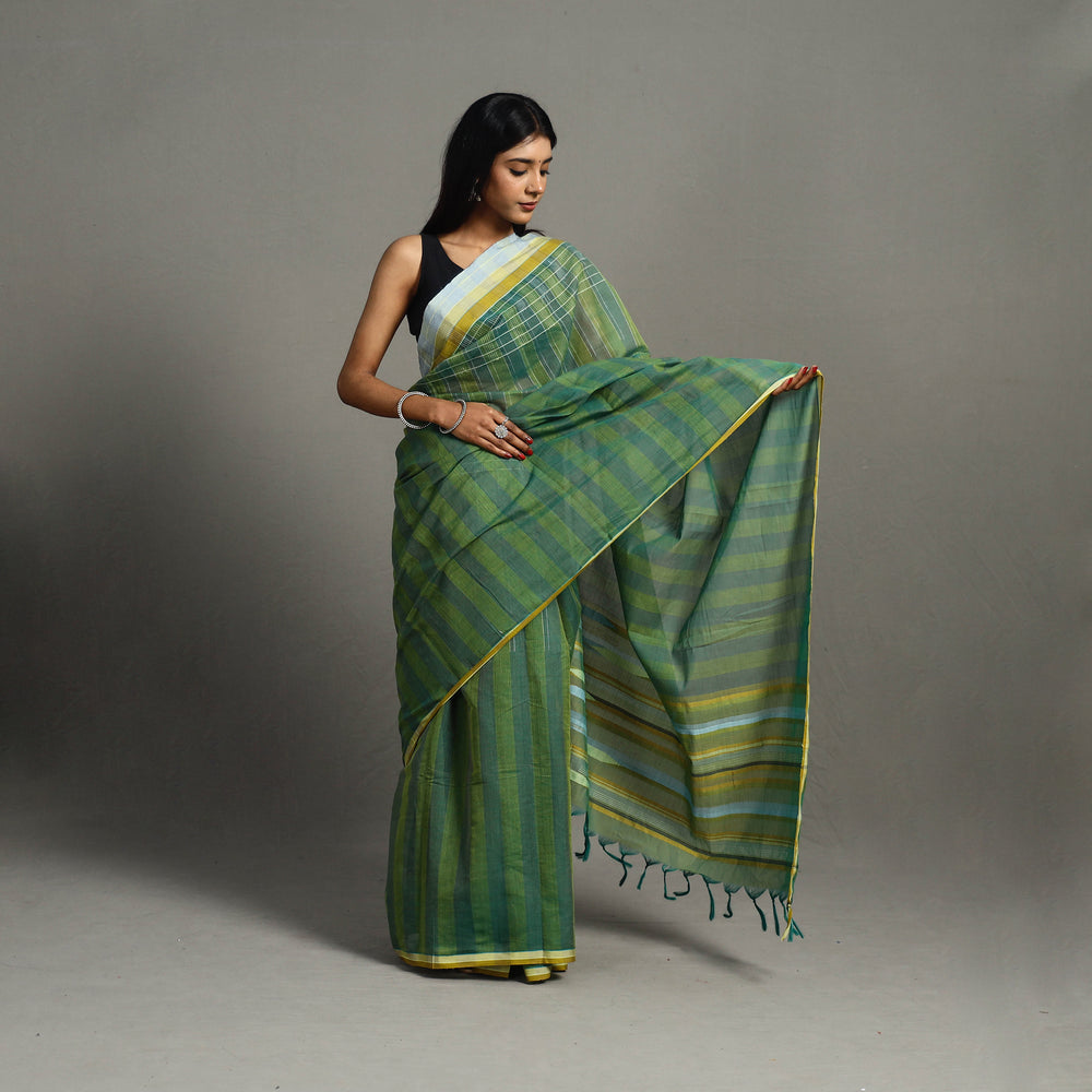 Green - Narayanpet Cotton Handloom Saree 34