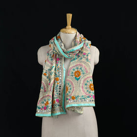 Ranihati Chanderi Silk Hand Embroidered Stole 126