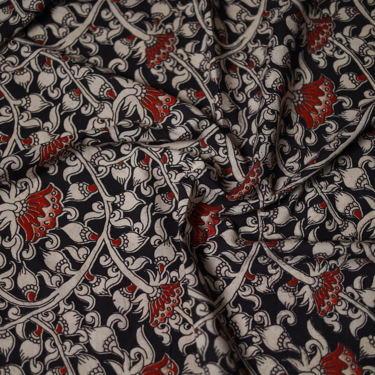 Kalamkari Print Cotton Unstitched Blouse Piece 24