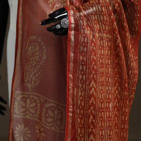 Pipad Hand Block Print Natural Dyed Kota Doria Cotton Dupatta 24