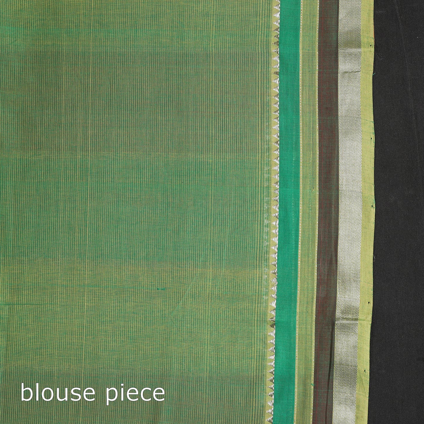 Yellow - Mangalagiri Handloom Cotton Saree with Zari Border