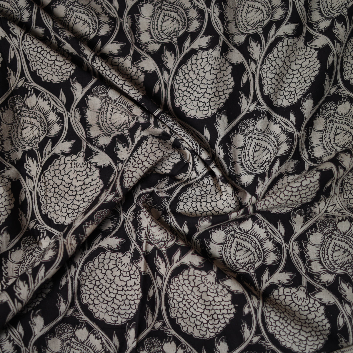 Kalamkari Print Cotton Unstitched Blouse Piece 22