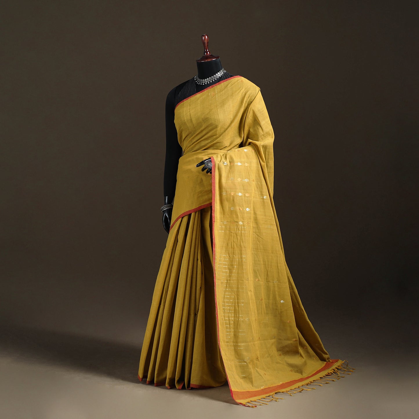 Srikakulam Jamdani Buti Pure Handspun Handloom Cotton Saree 40