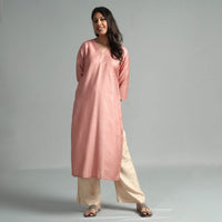 plain silk kurta