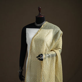 Pipad Hand Block Print Natural Dyed Kota Doria Cotton Dupatta 25