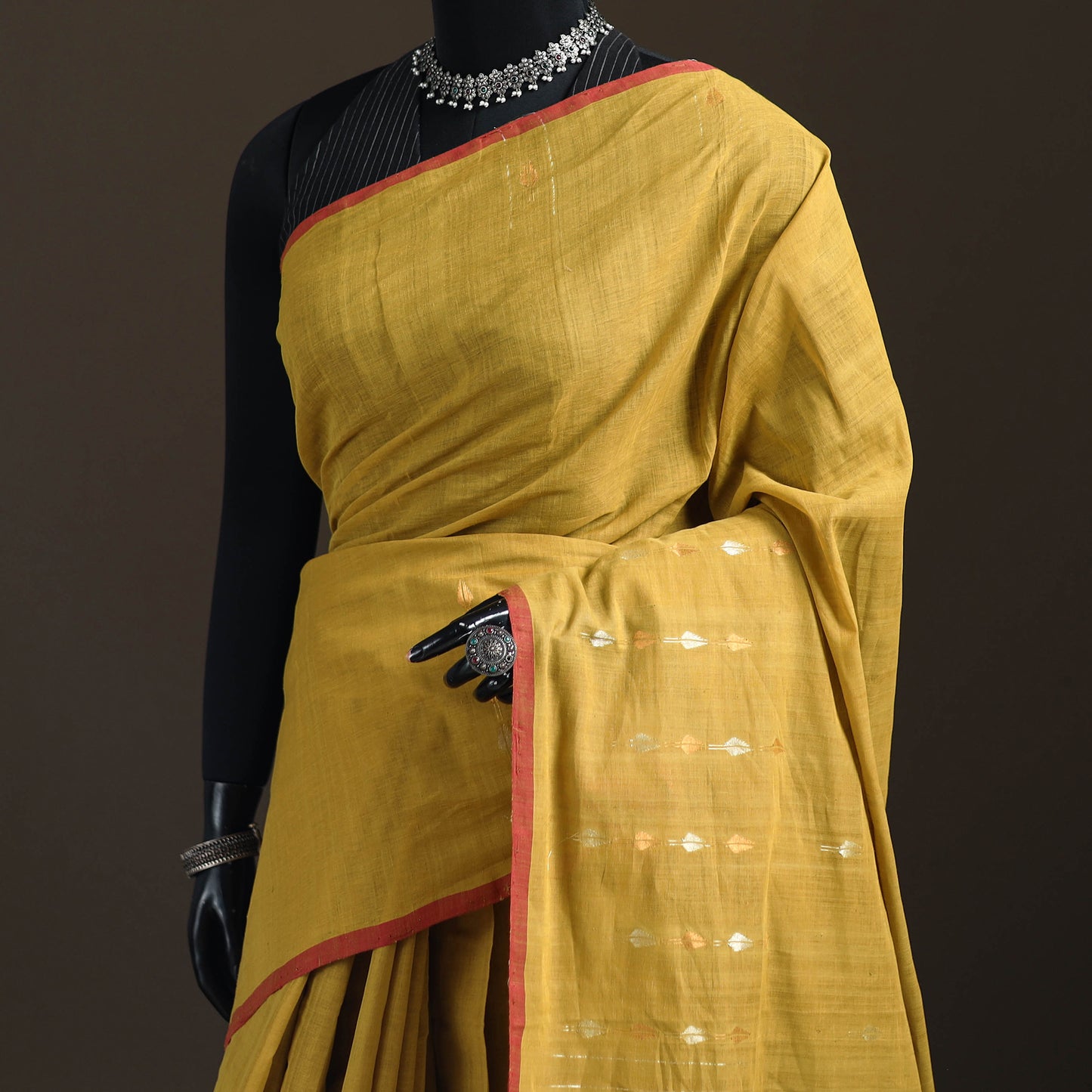 Srikakulam Jamdani Buti Pure Handspun Handloom Cotton Saree 40