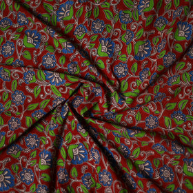 Kalamkari Print Cotton Unstitched Blouse Piece 21