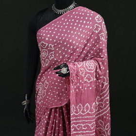 Kutch Bandhani Tie-Dye Cotton Saree 90