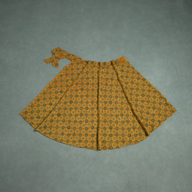 Ajrakh Hand Block Print Cotton Wrap Around Skirt 46