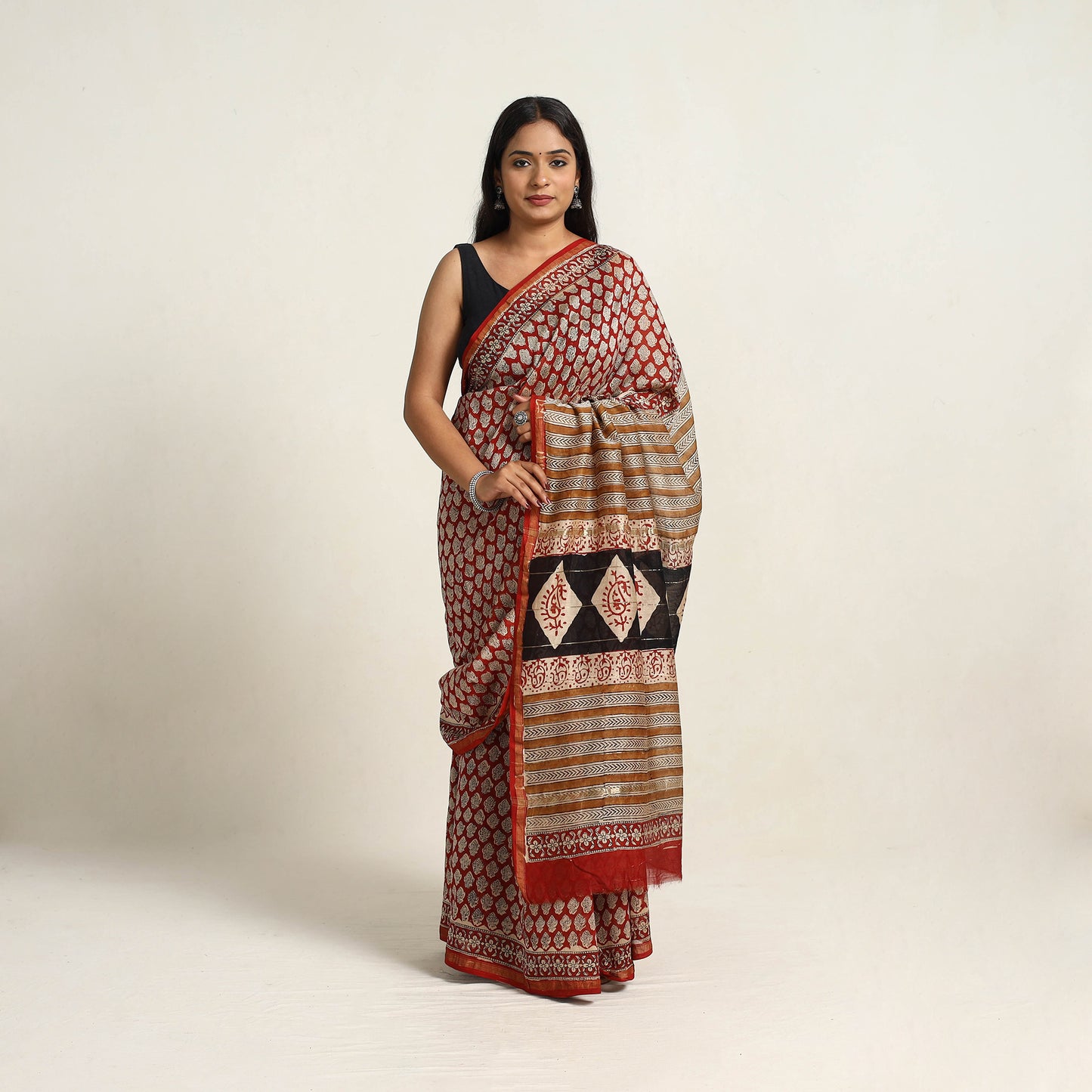 Bagru Saree