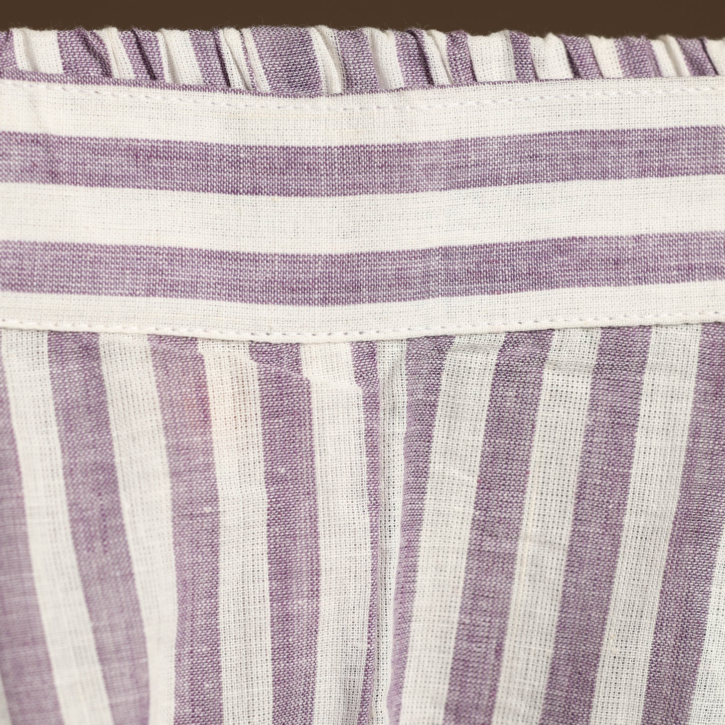Purple - cotton jacquard weave palazzo 10 - handcrafted