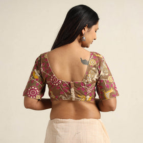 Buy Kalamkari Printed Cotton Stitched Blouse Online at iTokri.com
